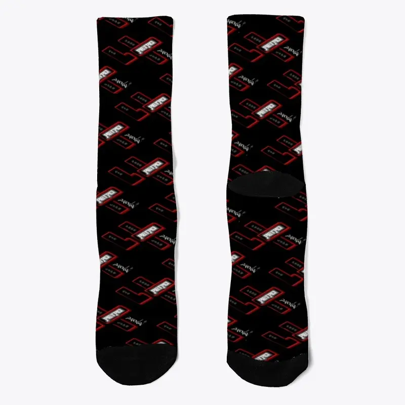 retro four life crew socks