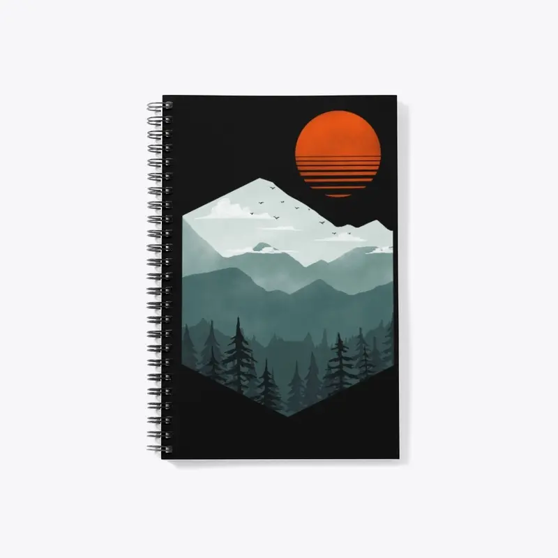 Nature landscape notebook