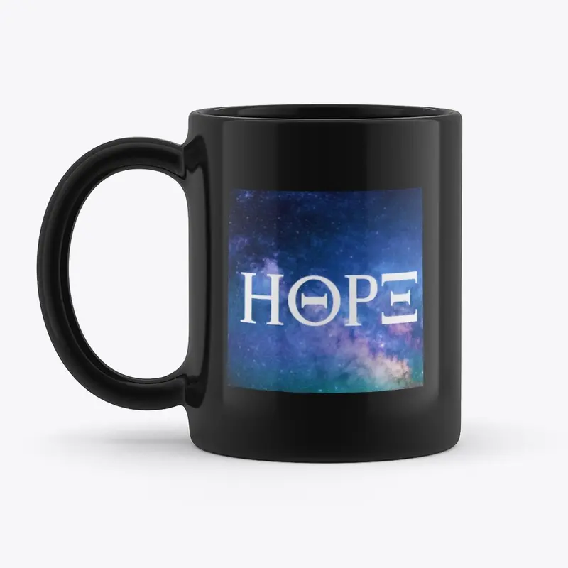 Hope  black mug