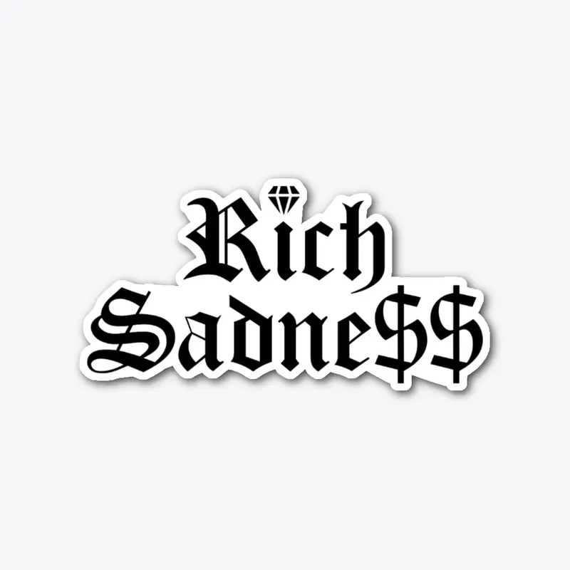 Rich sadness blk print