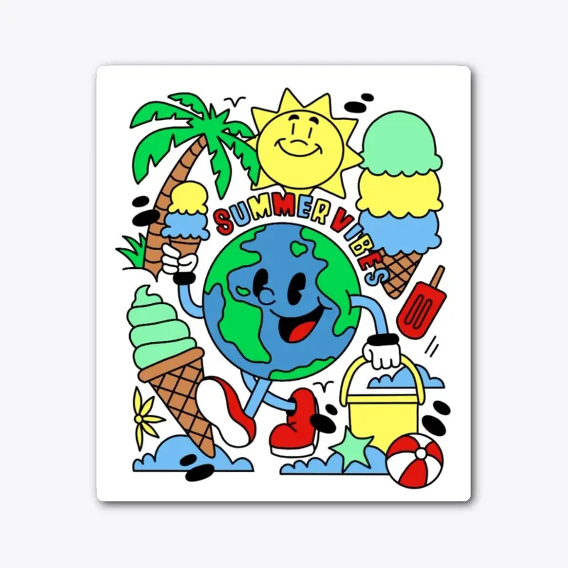 Summer vibes sticker