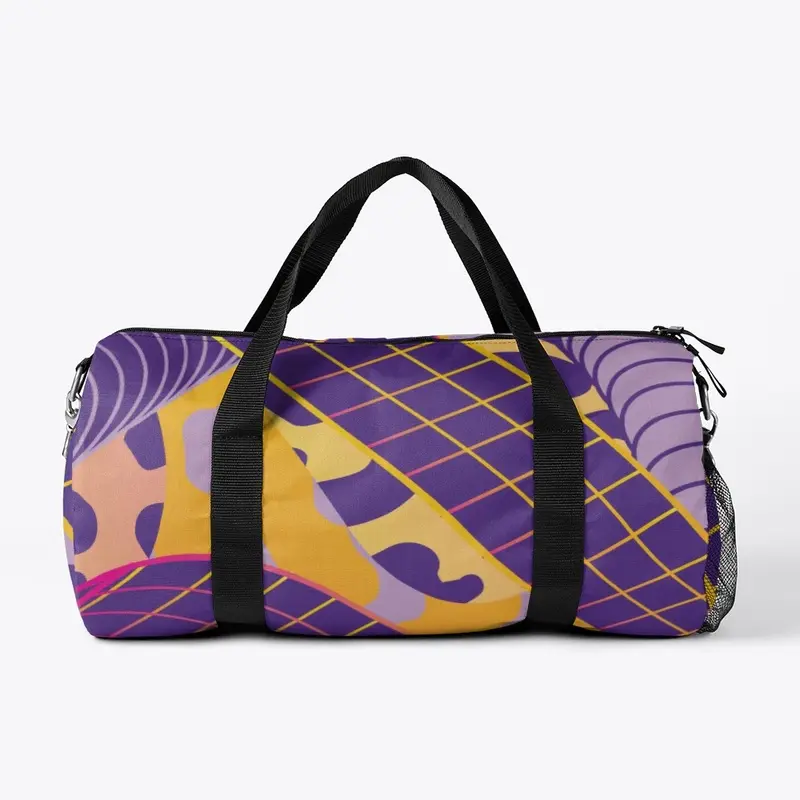 Colorful art duffle