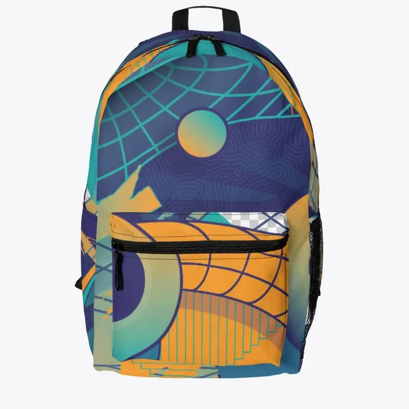 Abstract art backpack