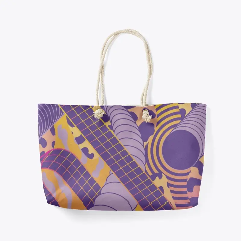 Colorful art tote